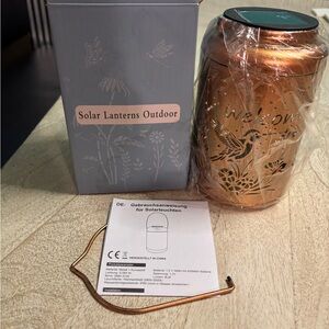 Solar Lanterns Outdoor Copper Lantern